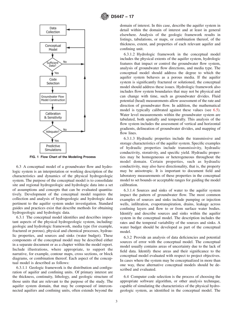 ASTM D5447-17 - Standard Guide for  Application of a Numerical Groundwater Flow Model to a Site-Specific  Problem