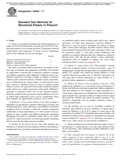 ASTM D3043-17 - Standard Test Methods for Structural Panels in Flexure