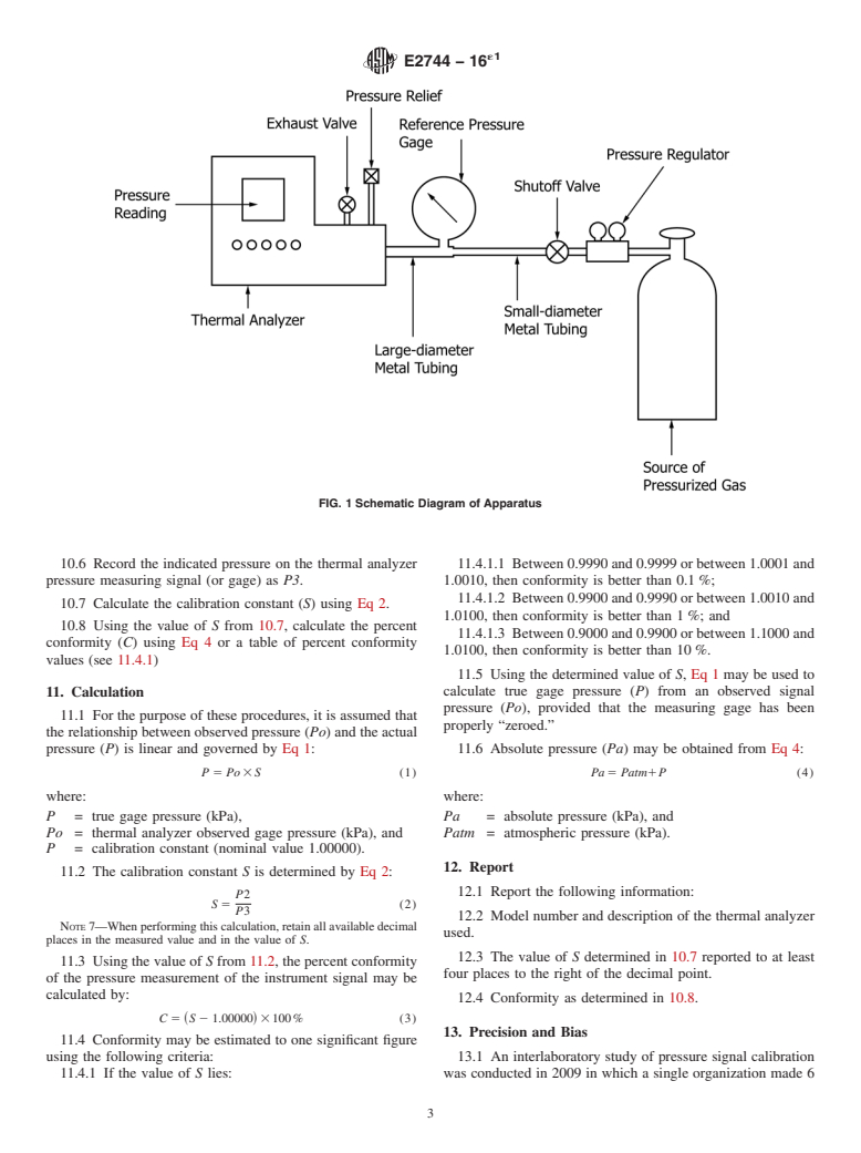 ASTM E2744-16e1 - Standard Test Method for  Pressure Calibration of Thermal Analyzers