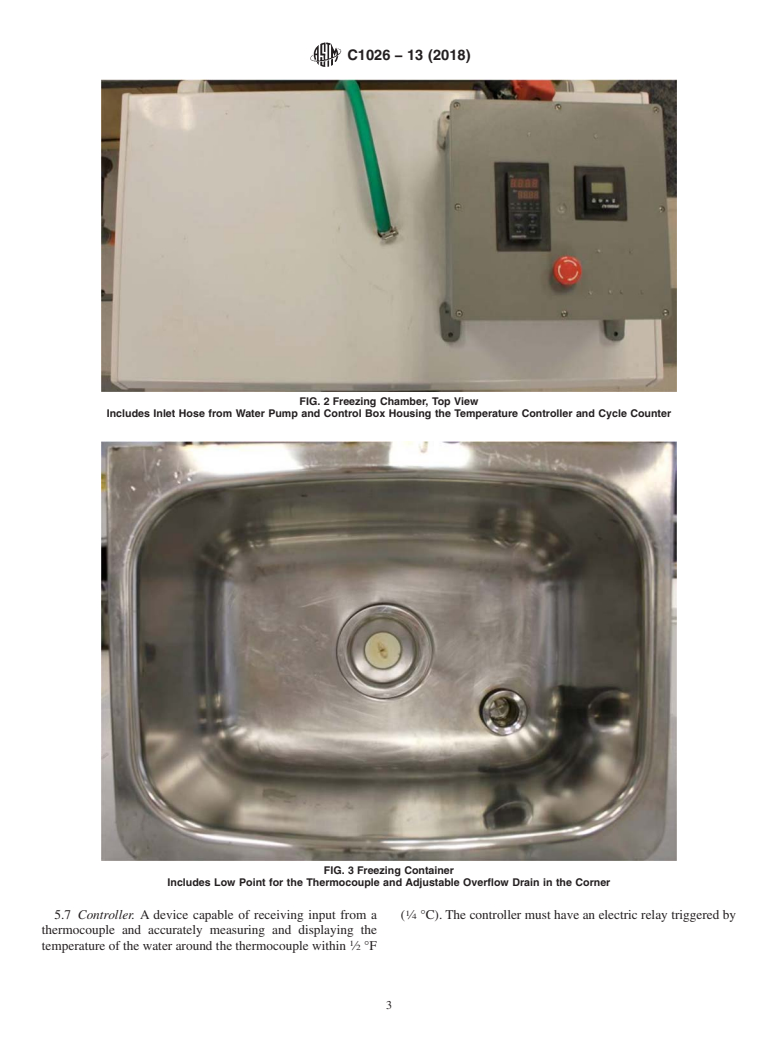 ASTM C1026-13(2018) - Standard Test Method for  Measuring the Resistance of Ceramic and Glass Tile to Freeze-Thaw  Cycling