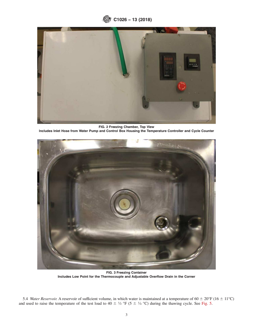 REDLINE ASTM C1026-13(2018) - Standard Test Method for  Measuring the Resistance of Ceramic and Glass Tile to Freeze-Thaw  Cycling