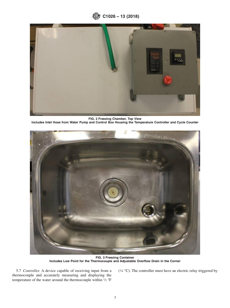 ASTM C1026-13(2018) - Standard Test Method for  Measuring the Resistance of Ceramic and Glass Tile to Freeze-Thaw  Cycling