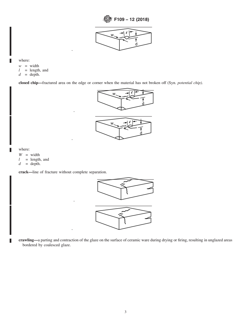 REDLINE ASTM F109-12(2018) - Standard Terminology Relating to  Surface Imperfections on Ceramics