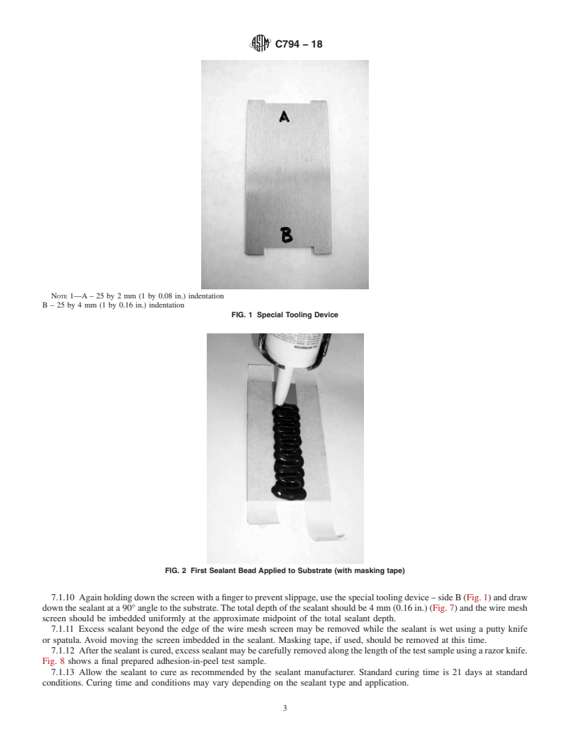 REDLINE ASTM C794-18 - Standard Test Method for  Adhesion-in-Peel of Elastomeric Joint Sealants