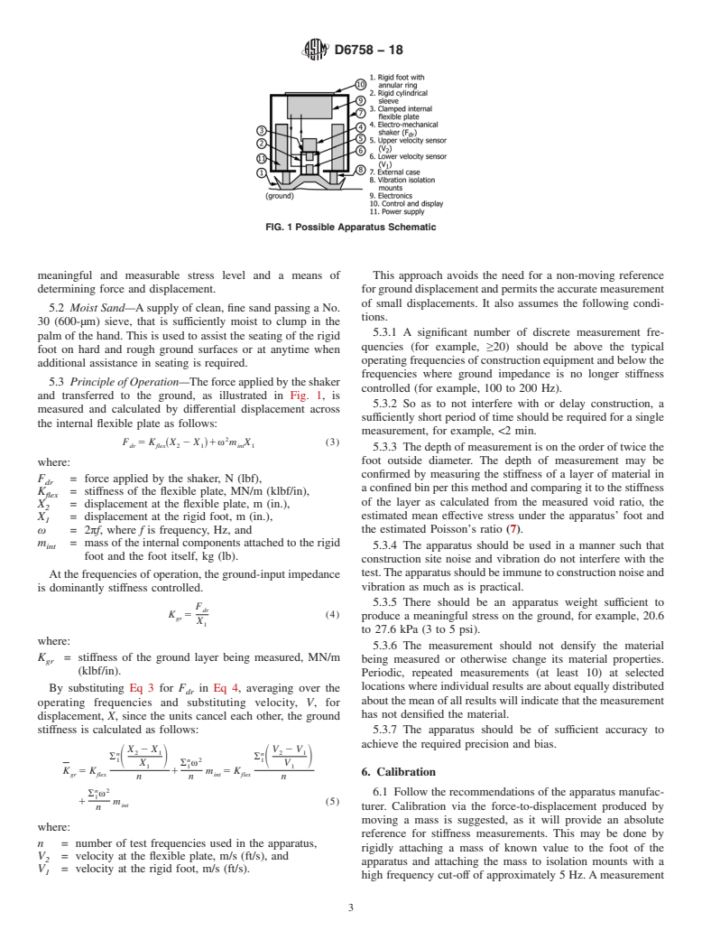 ASTM D6758-18 - Standard Test Method for Measuring Stiffness and Apparent Modulus of Soil and Soil-Aggregate  In-Place by Electro-Mechanical Method