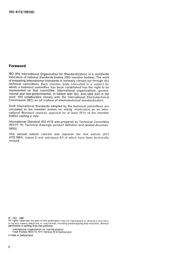 ISO 4172:1991 ISO 4172:1991 - Technical drawings -- Construction drawings -- Drawings for the assembly of prefabricated structures - Page 2 preview