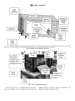 ASTM D7298-06(2017) ASTM D7298-06(2017) - Standard Test Method for Measurement of Comparative Legibility by Means of Polarizing Filter Instrumentation - Page 2 preview