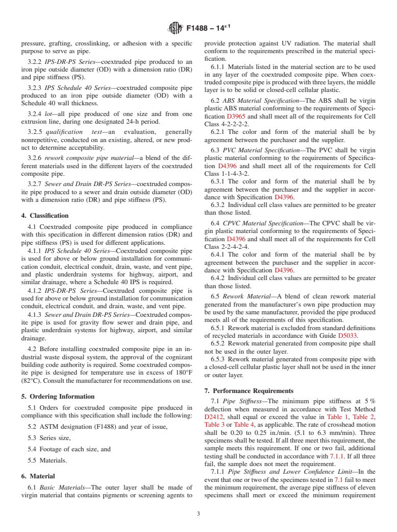 ASTM F1488-14e1 - Standard Specification for  Coextruded Composite Pipe