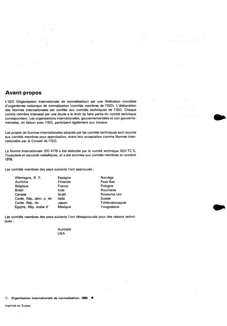 ISO 4179:1980 ISO 4179:1980 - Ductile iron pipes for pressure pipelines — Centrifugal cement mortar lining — General requirements
Released:2/1/1980 - Page 2 preview
