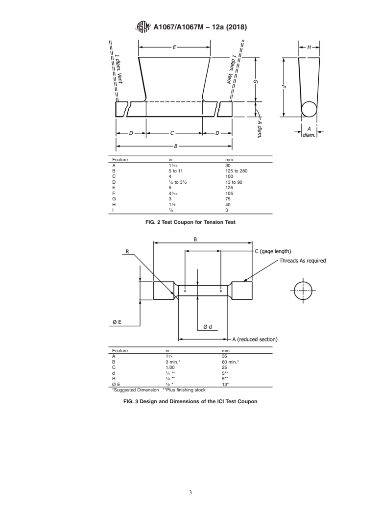 ASTM A1067/A1067M-12a(2018) - Standard Specification for  Test Coupons for Steel Castings