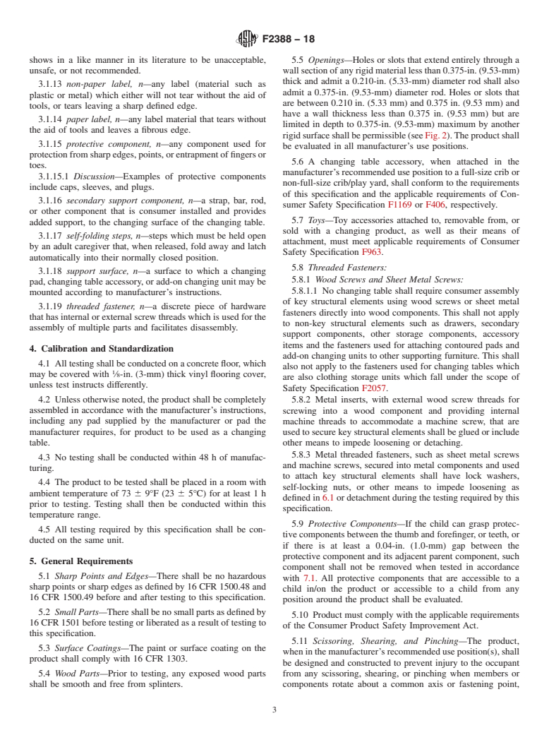 ASTM F2388-18 - Standard Consumer Safety Specification for Baby Changing Products for Domestic Use