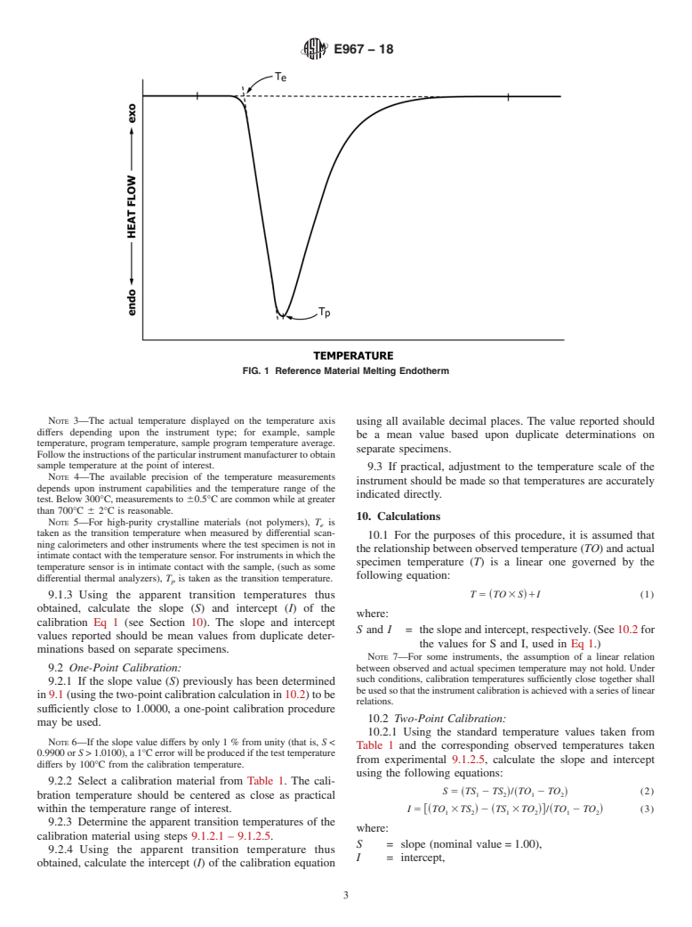 ASTM E967-18 - Standard Test Method for  Temperature Calibration of Differential Scanning Calorimeters  and Differential Thermal Analyzers