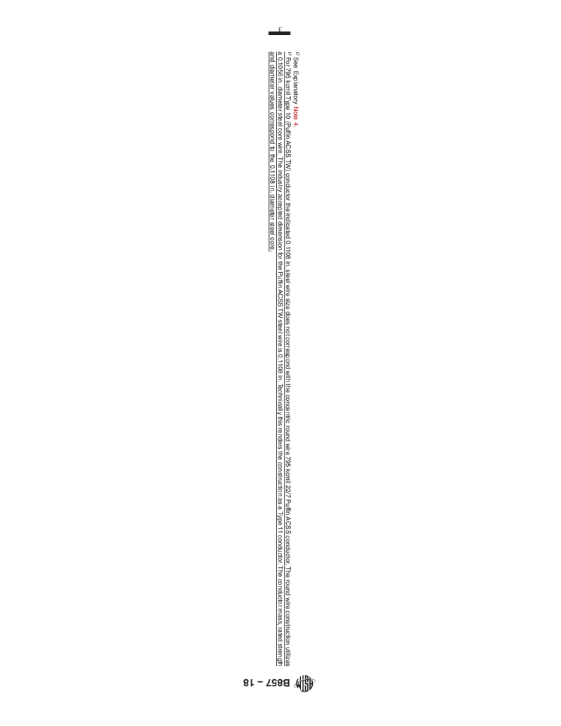 REDLINE ASTM B857-18 - Standard Specification for Shaped Wire Compact Concentric-Lay-Stranded Aluminum Conductors,   Coated-Steel Supported (ACSS/TW)