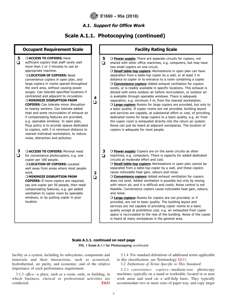 ASTM E1660-95a(2018) - Standard Classification for Serviceability of an Office Facility for Support for Office  Work