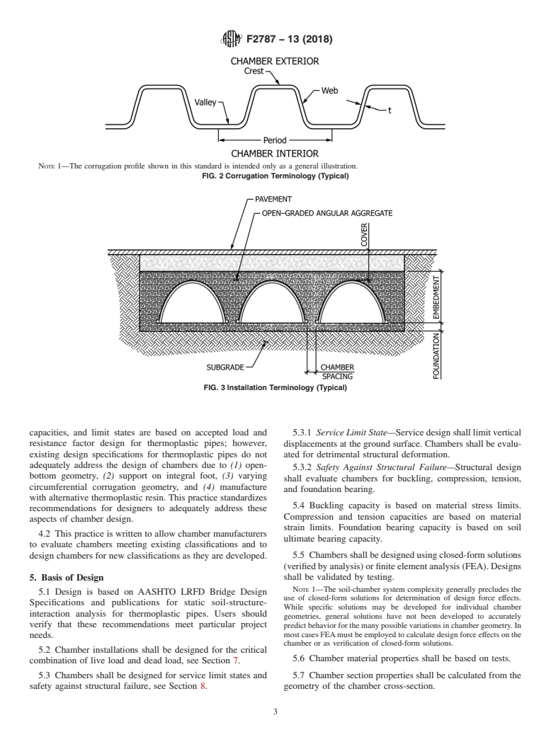 ASTM F2787-13(2018) - Standard Practice for  Structural Design of Thermoplastic Corrugated Wall Stormwater   Collection Chambers