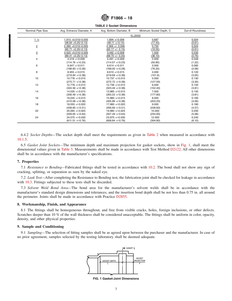 REDLINE ASTM F1866-18 - Standard Specification for  Poly (Vinyl Chloride) (PVC) Plastic Schedule 40 Drainage and   DWV Fabricated Fittings