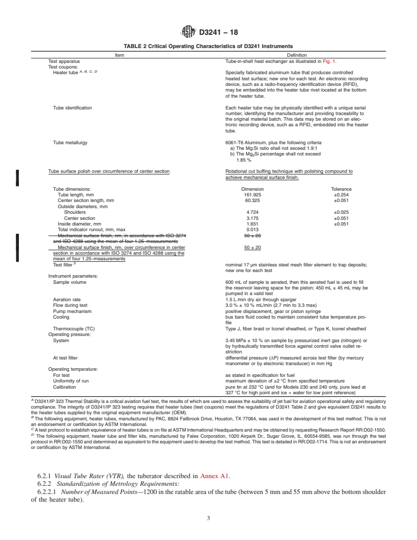 REDLINE ASTM D3241-18 - Standard Test Method for Thermal Oxidation Stability of Aviation Turbine Fuels