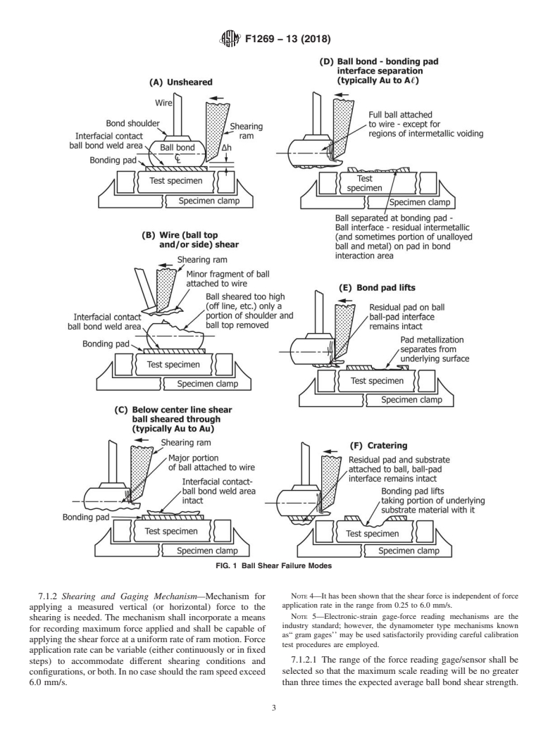 ASTM F1269-13(2018) - Standard Test Methods for  Destructive Shear Testing of Ball Bonds