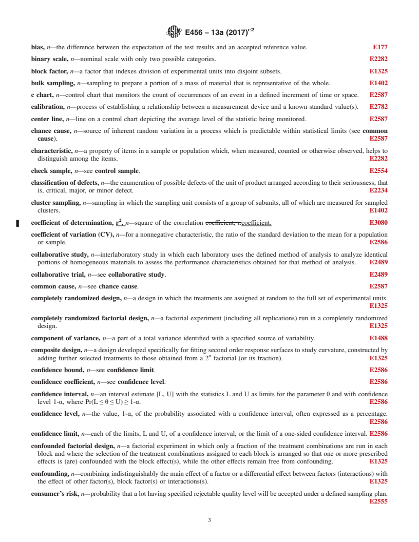 REDLINE ASTM E456-13A(2017)e2 - Standard Terminology Relating to Quality and Statistics