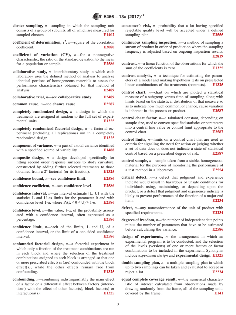 ASTM E456-13A(2017)e2 - Standard Terminology Relating to Quality and Statistics