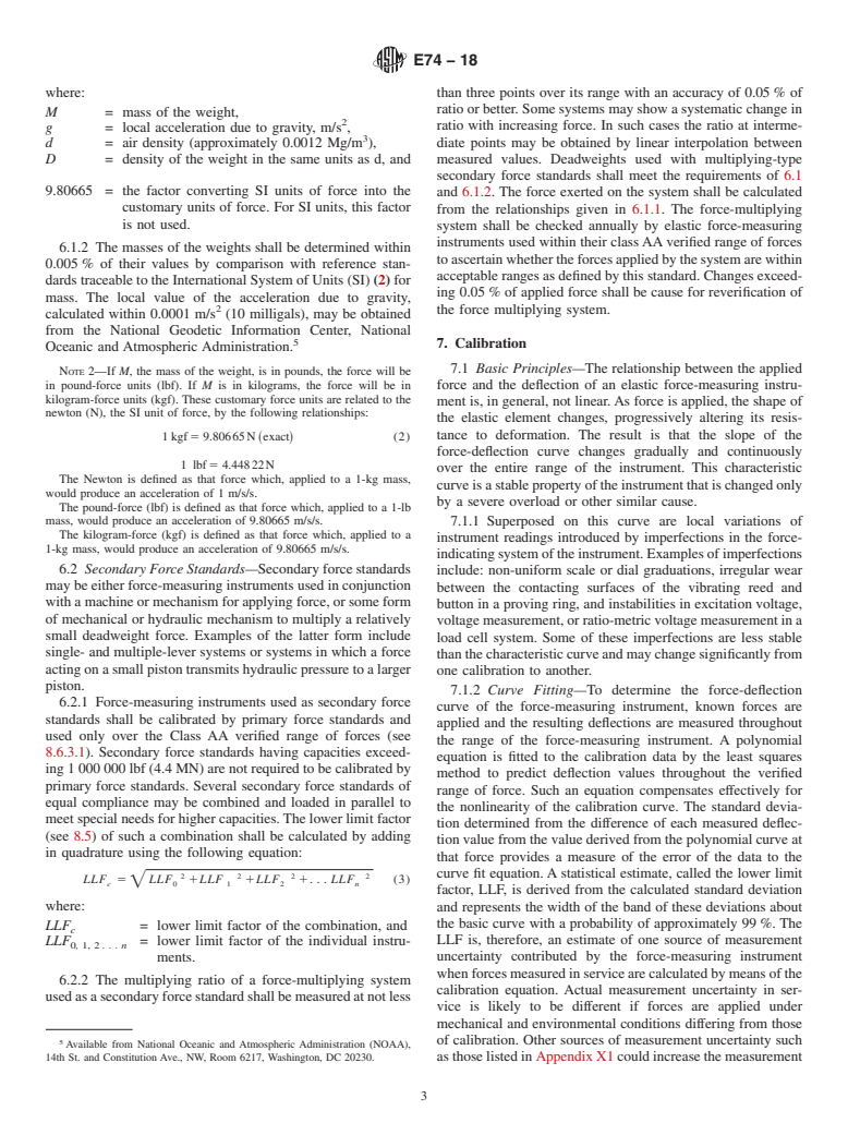 ASTM E74-18 - Standard Practices for Calibration and Verification for Force-Measuring Instruments