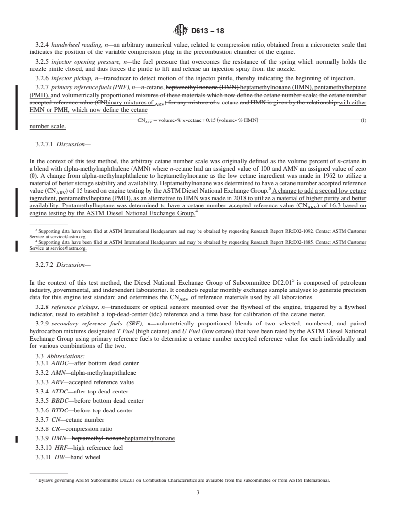 REDLINE ASTM D613-18 - Standard Test Method for  Cetane Number of Diesel Fuel Oil