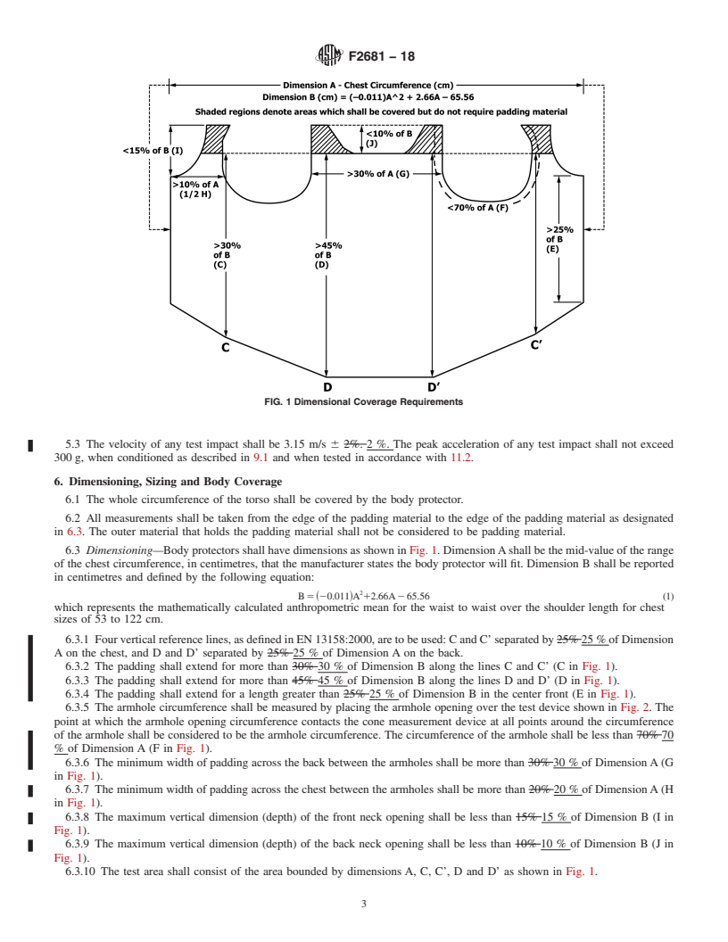 REDLINE ASTM F2681-18 - Standard Specification for  Body Protectors Used in Equine Racing