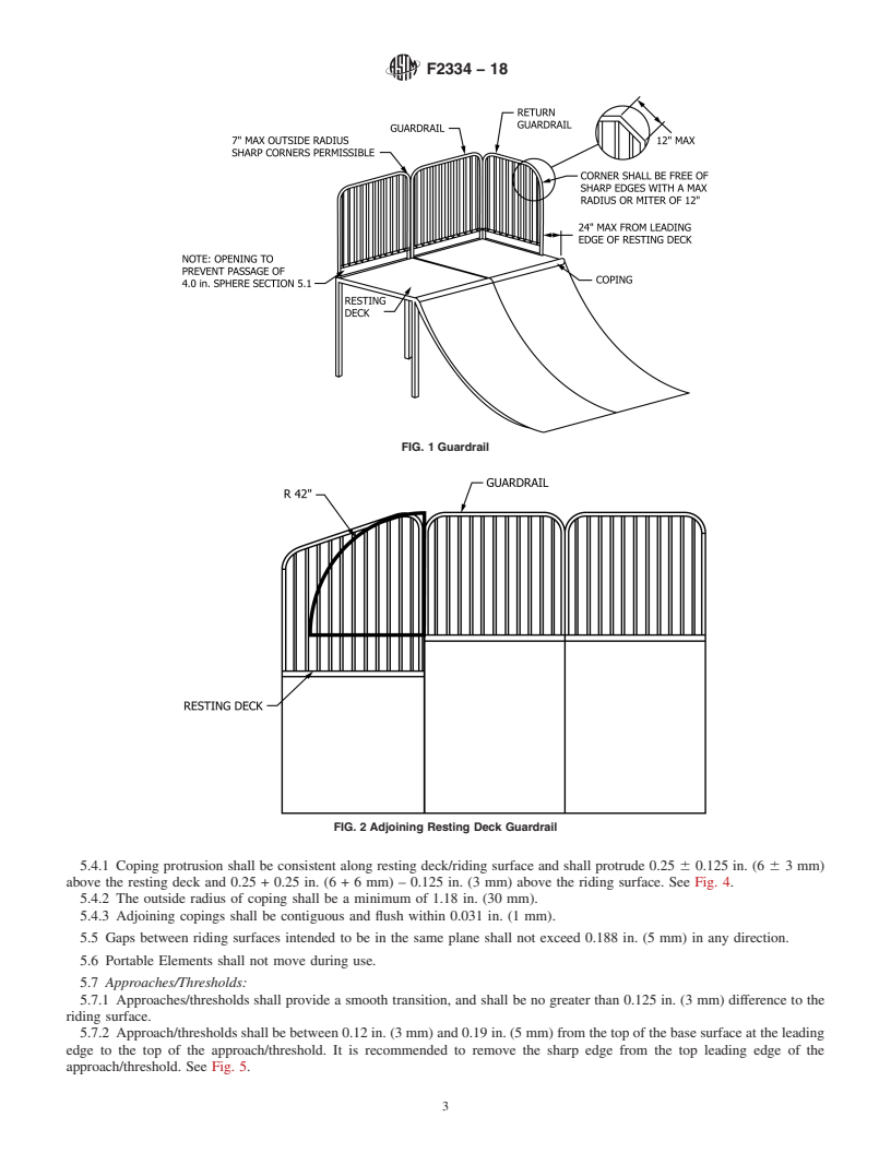 REDLINE ASTM F2334-18 - Standard Guide for Above Ground Public Use Skatepark Facilities