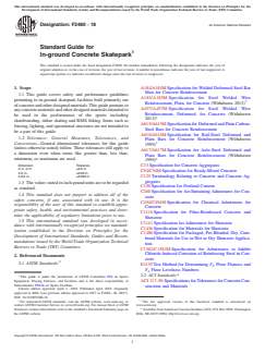 ASTM F2480-18 ASTM F2480-18 - Standard Guide for In-ground Concrete Skatepark - Page 1 preview