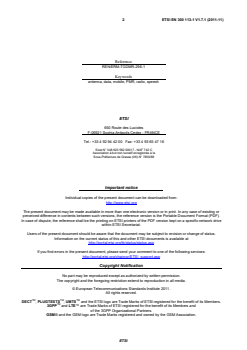 en_30011301v010701p - Electromagnetic compatibility and Radio spectrum Matters (ERM); Land mobile service; Radio equipment intended for the transmission of data (and/or speech) using constant or non-constant envelope modulation and having an antenna connector; Part 1: Technical characteristics and methods of measurement - Page 2 preview