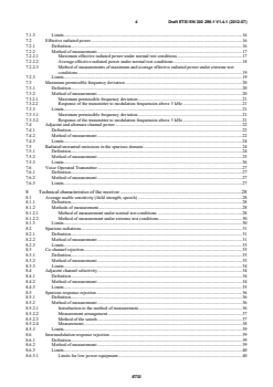 en_30029601v010401c - Electromagnetic compatibility and Radio spectrum Matters (ERM); Land Mobile Service; Radio equipment using integral antennas intended primarily for analogue speech; Part 1: Technical characteristics and methods of measurement - Page 4 preview