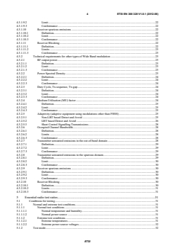 SIST EN 300 328 V1.8.1:2012 en_300328v010801p - Electromagnetic compatibility and Radio spectrum Matters (ERM); Wideband transmission systems; Data transmission equipment operating in the 2,4 GHz ISM band and using wide band modulation techniques; Harmonized EN covering the essential requirements of article 3.2 of the R&TTE Directive - Page 4 preview