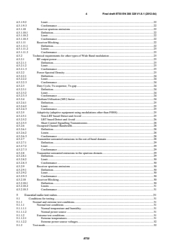 SIST EN 300 328 V1.8.1:2012 en_300328v010801v - Electromagnetic compatibility and Radio spectrum Matters (ERM); Wideband transmission systems; Data transmission equipment operating in the 2,4 GHz ISM band and using wide band modulation techniques; Harmonized EN covering the essential requirements of article 3.2 of the R&TTE Directive - Page 4 preview