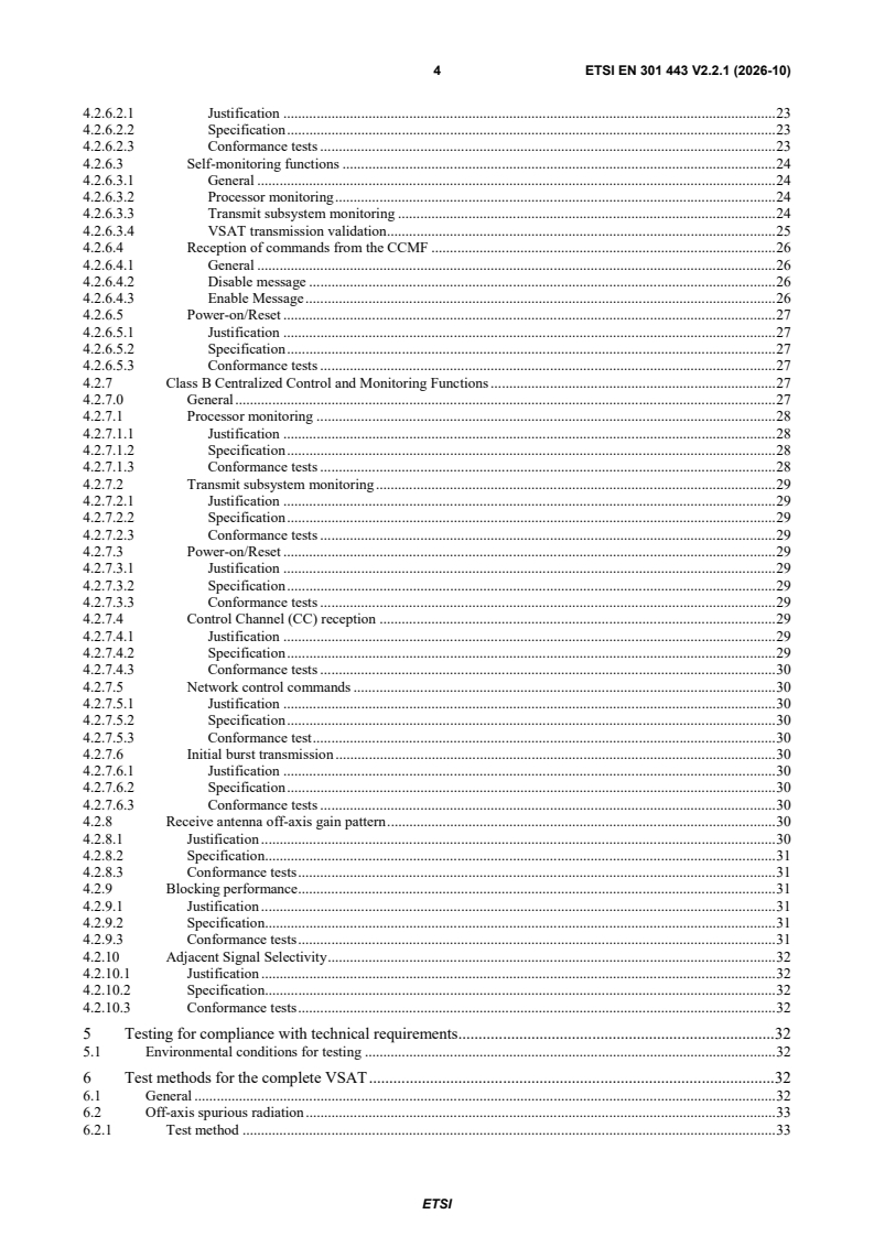 SIST EN 301 443 V2.2.1:2026 ETSI EN 301 443 V2.2.1 (2026-10) - <empty> - Page 4 preview