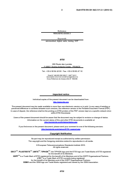 en_30184203v010301c - VHF air-ground digital Link (VDL) Mode 4 radio equipment; Technical characteristics and methods of measurement for ground-based equipment; Part 3: Additional broadcast aspects - Page 2 preview