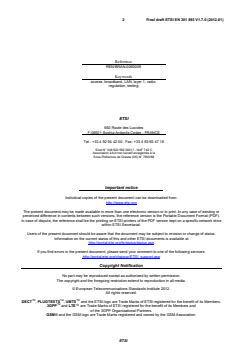 en_301893v010700o - Broadband Radio Access Networks (BRAN); 5 GHz high performance RLAN; Harmonized EN covering the essential requirements of article 3.2 of the R&TTE Directive - Page 2 preview