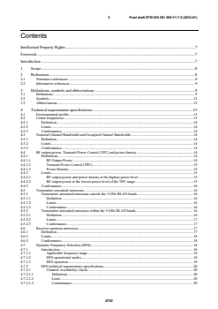en_301893v010700o - Broadband Radio Access Networks (BRAN); 5 GHz high performance RLAN; Harmonized EN covering the essential requirements of article 3.2 of the R&TTE Directive - Page 3 preview