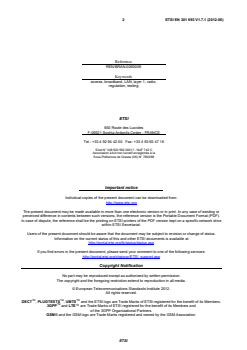 en_301893v010701p - Broadband Radio Access Networks (BRAN); 5 GHz high performance RLAN; Harmonized EN covering the essential requirements of article 3.2 of the R&TTE Directive - Page 2 preview