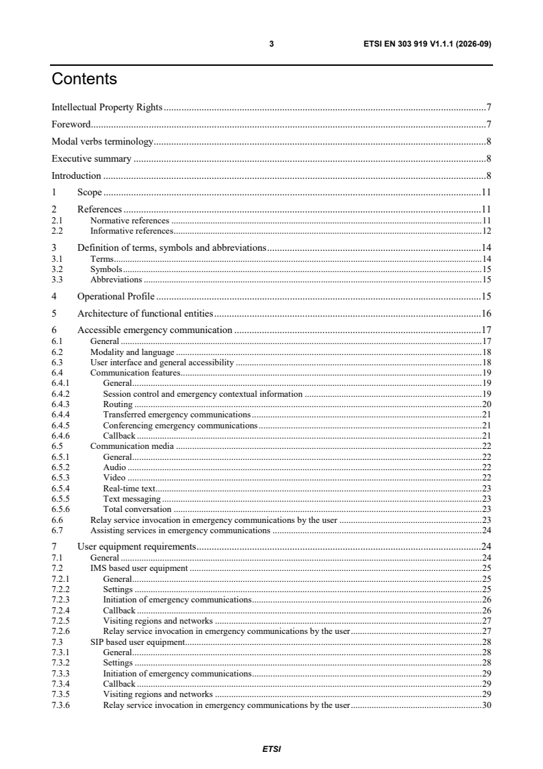 SIST EN 303 919 V1.1.1:2026 ETSI EN 303 919 V1.1.1 (2026-09) - <empty> - Page 3 preview