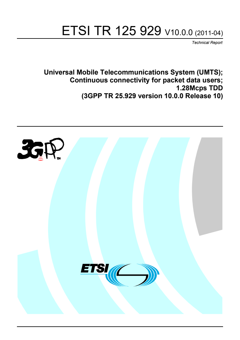 ETSI TR 125 929 V10.0.0 (2011-04) - Universal Mobile Telecommunications ...