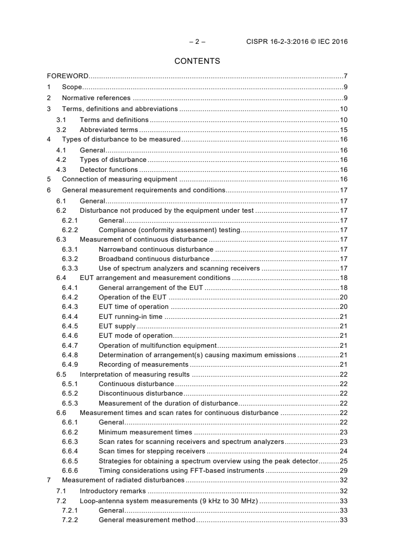 CISPR 16-2-3:2016 CISPR 16-2-3:2016 - Specification for radio disturbance and immunity measuring apparatus and methods - Part 2-3: Methods of measurement of disturbances and immunity - Radiated disturbance measurements
Released:9/15/2016 - Page 4 preview