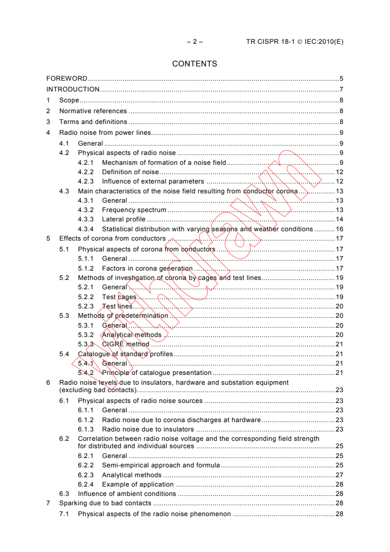 CISPR TR 18-1:2010 CISPR TR 18-1:2010 - Radio interference characteristics of overhead power lines and high-voltage equipment - Part 1: Description of phenomena/24/2010 - Page 4 preview