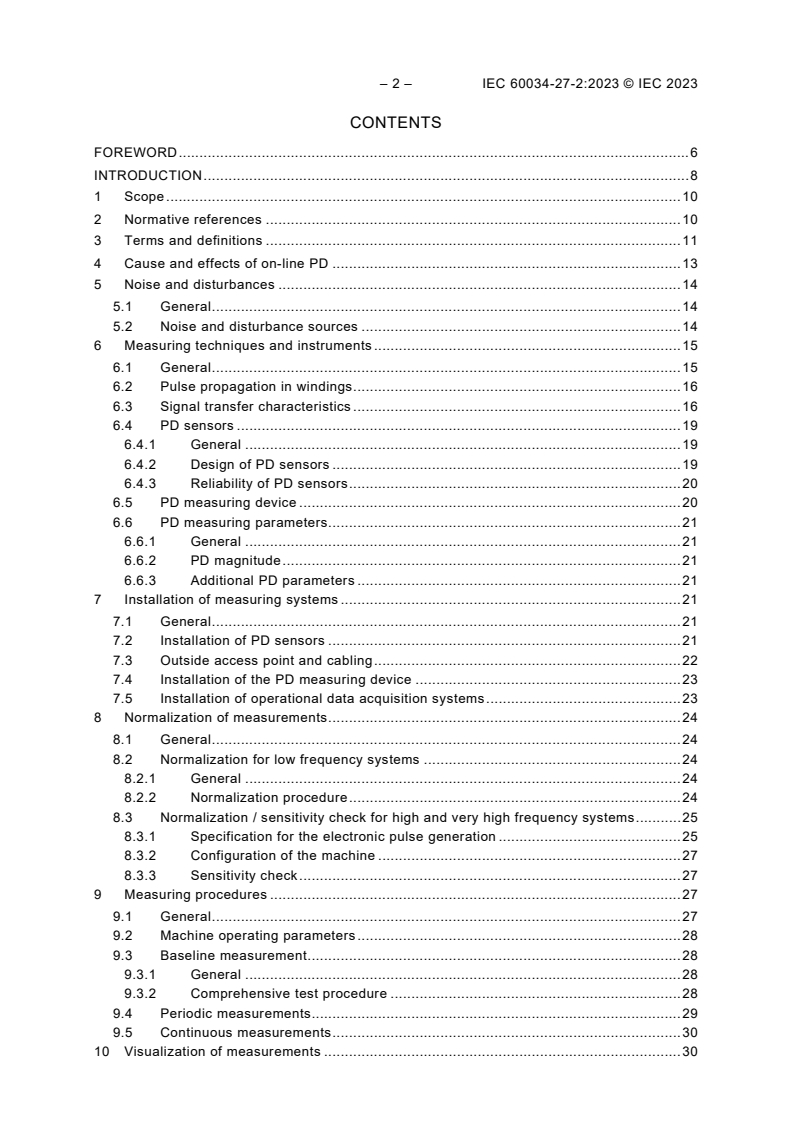 IEC 60034-27-2:2023 IEC 60034-27-2:2023 - Rotating electrical machines - Part 27-2: On-line partial discharge measurements on the stator winding insulation
Released:12/7/2023 - Page 4 preview
