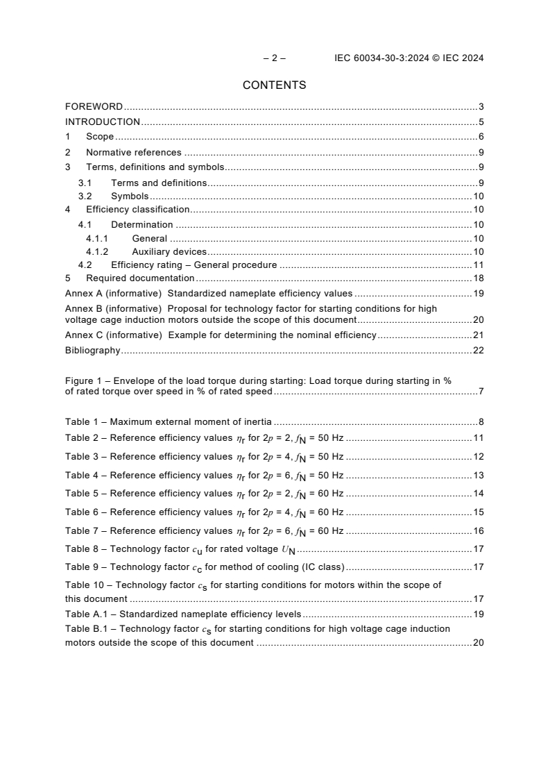 IEC 60034-30-3:2024 IEC 60034-30-3:2024 - Rotating electrical machines - Part 30-3: Efficiency classes of high voltage AC motors (IE-code)
Released:2/15/2024 - Page 4 preview