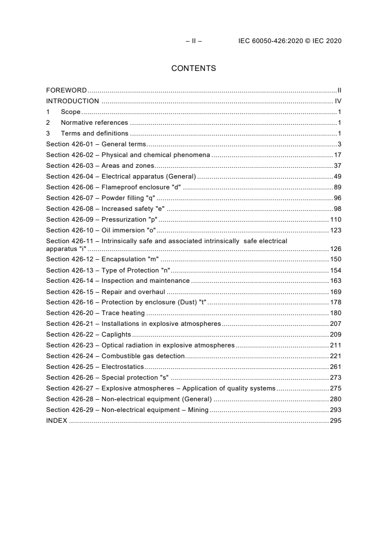 IEC 60050-426:2020 IEC 60050-426:2020 - International Electrotechnical Vocabulary (IEV) - Part 426: Explosive atmospheres
Released:3/11/2020 - Page 4 preview