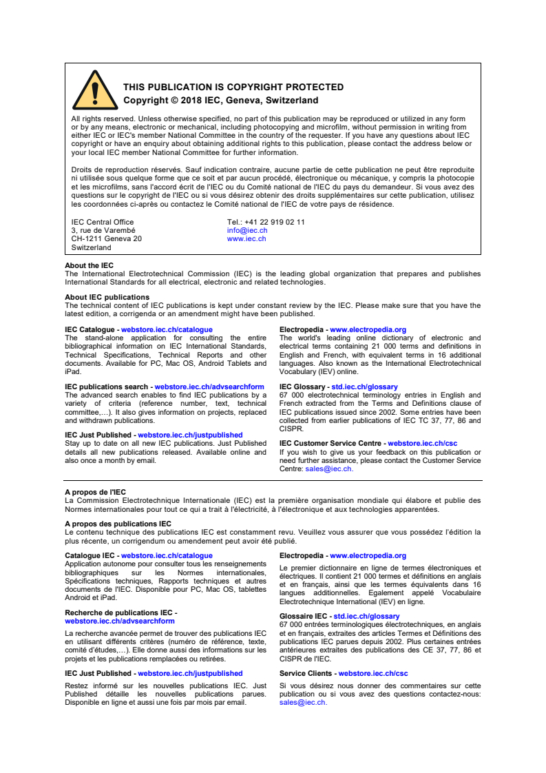 IEC 60051-4:2018 IEC 60051-4:2018 - Direct acting indicating analogue electrical measuring instruments and their accessories title - Part 4: Special requirements for frequency meters
Released:8/30/2018 - Page 2 preview
