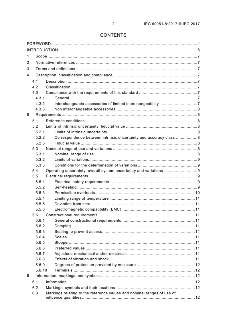 IEC 60051-8:2017 IEC 60051-8:2017 - Direct acting indicating analogue electrical measuring instruments and their accessories - Part 8: Special requirements for accessories
Released:12/15/2017 - Page 4 preview