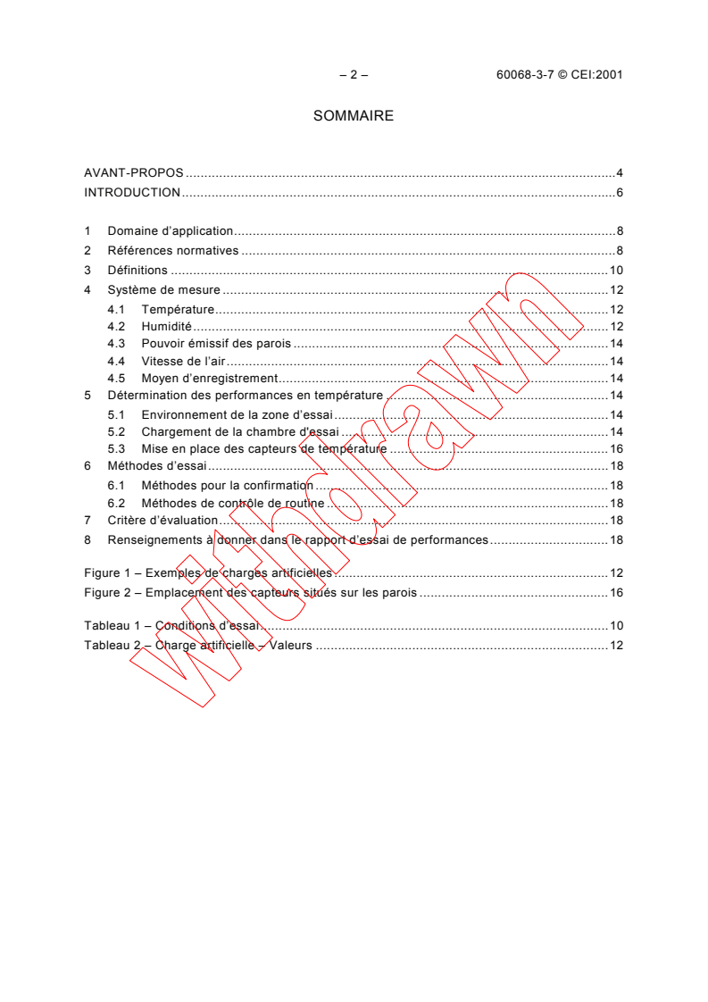 IEC 60068-3-7:2001 IEC 60068-3-7:2001 - Environmental testing - Part 3-7: Supporting documentation and guidance - Measurements in temperature chambers for tests A and B (with load) - Page 4 preview