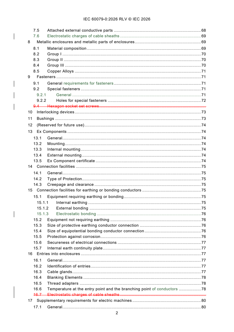 IEC 60079-0:2026 REDLINE IEC 60079-0:2026 RLV - Explosive atmospheres - Part 0: Equipment - General requirements - Page 4 preview