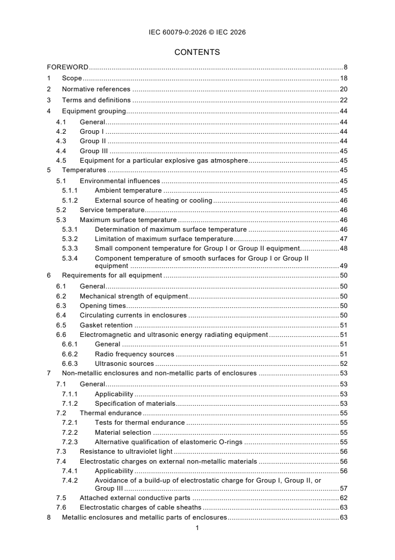 IEC 60079-0:2026 IEC 60079-0:2026 - Explosive atmospheres - Part 0: Equipment - General requirements - Page 3 preview